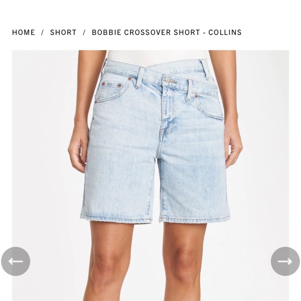 Pistola Bobbie Crossover denim shorts